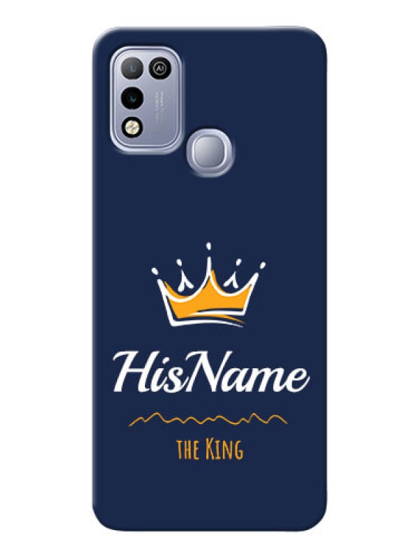 Custom Infinix Hot 10 Play King Phone Case with Name