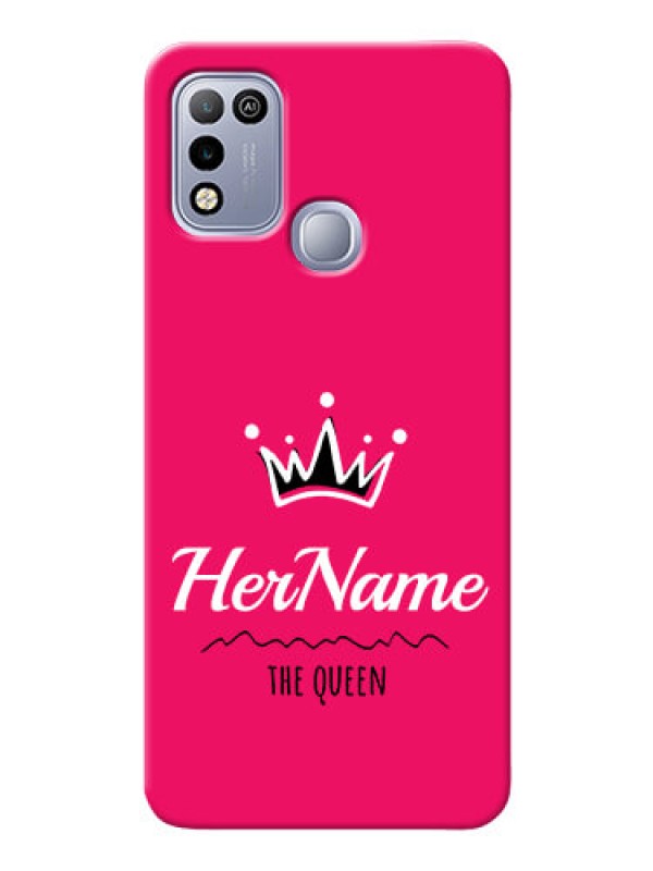 Custom Infinix Hot 10 Play Queen Phone Case with Name
