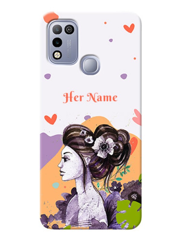 Custom Infinix Hot 10 Play Custom Mobile Case with Woman And Nature Design