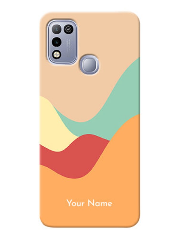 Custom Infinix Hot 10 Play Custom Mobile Case with Ocean Waves Multi-colour Design