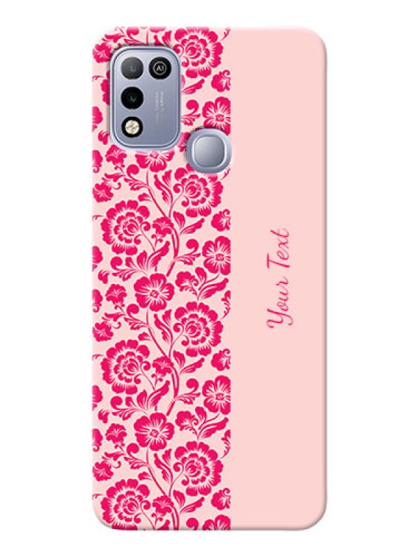 Custom Infinix Hot 10 Play Phone Back Covers: Attractive Floral Pattern Design