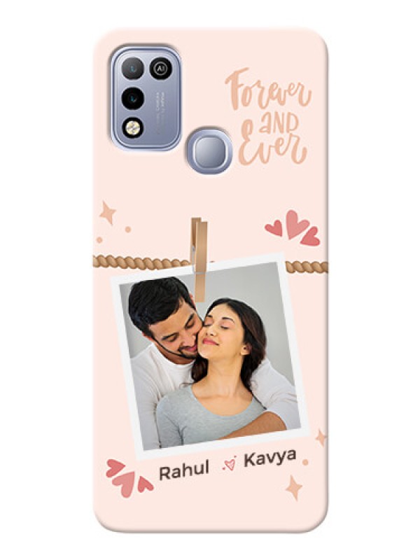 Custom Infinix Hot 10 Play Phone Back Covers: Forever and ever love Design