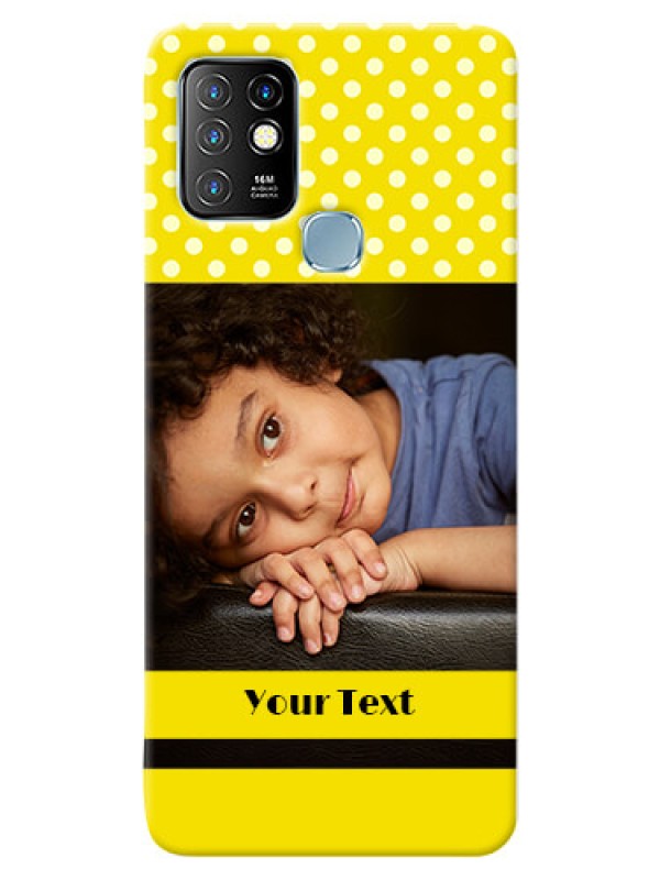 Custom Infinix Hot 10 Custom Mobile Covers: Bright Yellow Case Design