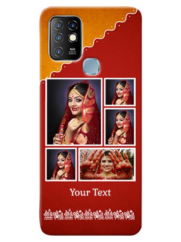 Custom Infinix Hot 10 customized phone cases: Wedding Pic Upload Design