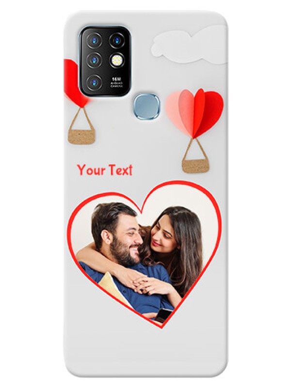 Custom Infinix Hot 10 Phone Covers: Parachute Love Design