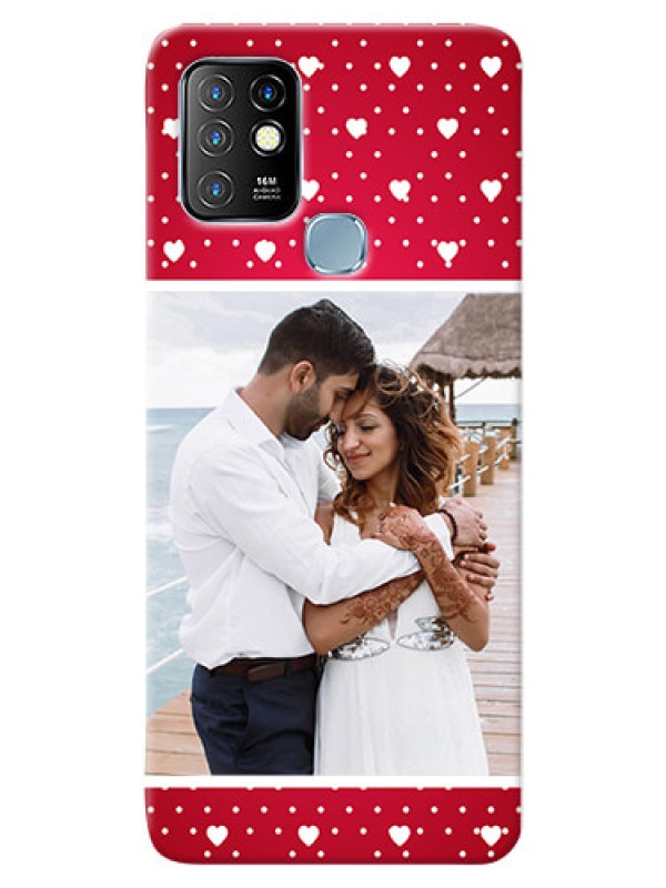 Custom Infinix Hot 10 custom back covers: Hearts Mobile Case Design