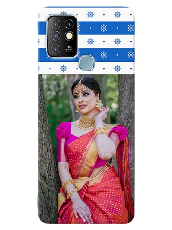 Custom Infinix Hot 10 custom mobile covers: Snow Pattern Design