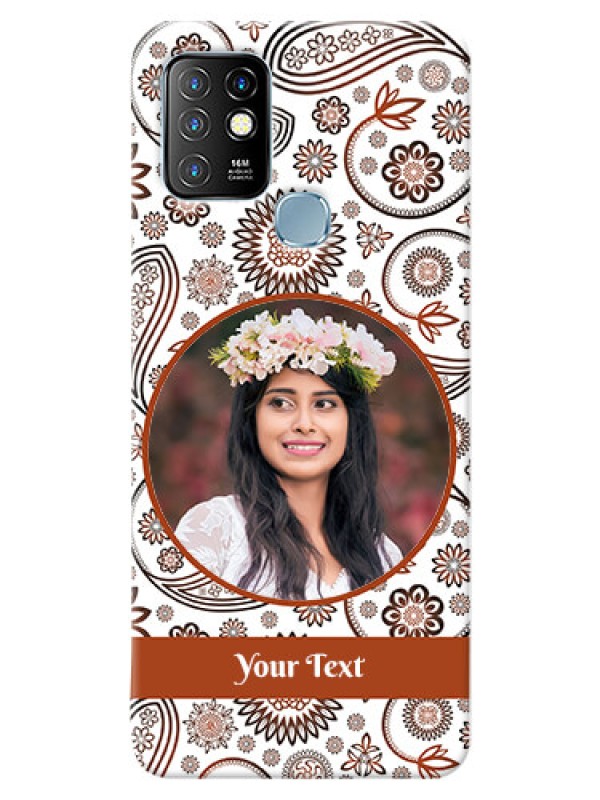 Custom Infinix Hot 10 phone cases online: Abstract Floral Design 