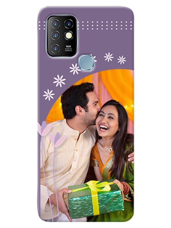Custom Infinix Hot 10 Phone covers for girls: lavender flowers design 