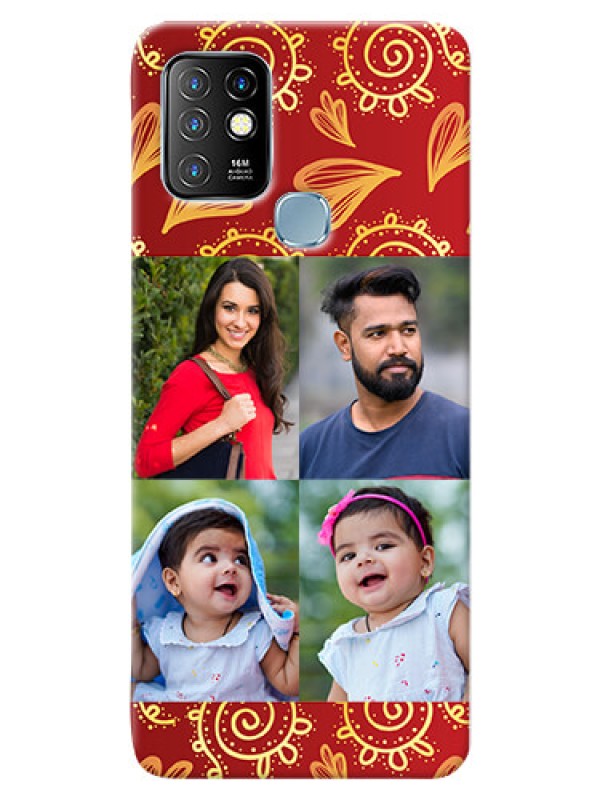Custom Infinix Hot 10 Mobile Phone Cases: 4 Image Traditional Design