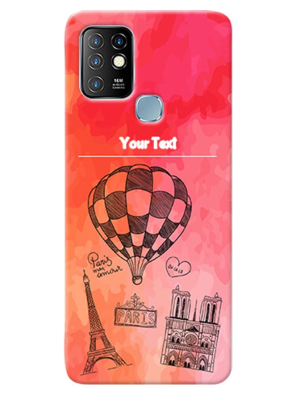 Custom Infinix Hot 10 Personalized Mobile Covers: Paris Theme Design