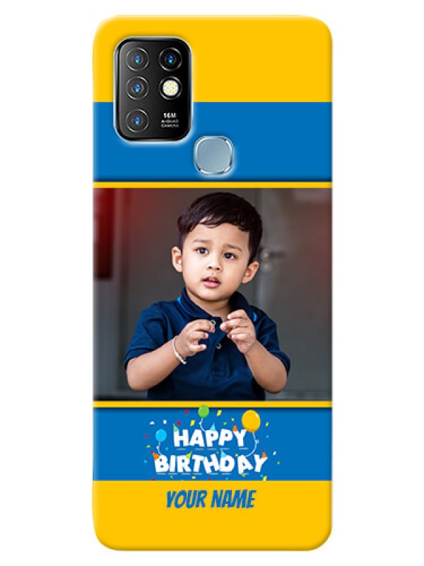 Custom Infinix Hot 10 Mobile Back Covers Online: Birthday Wishes Design