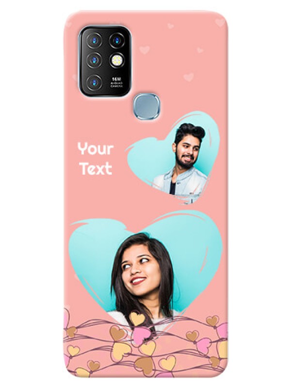 Custom Infinix Hot 10 customized phone cases: Love Doodle Design