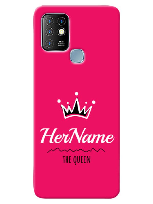 Custom Infinix Hot 10 Queen Phone Case with Name