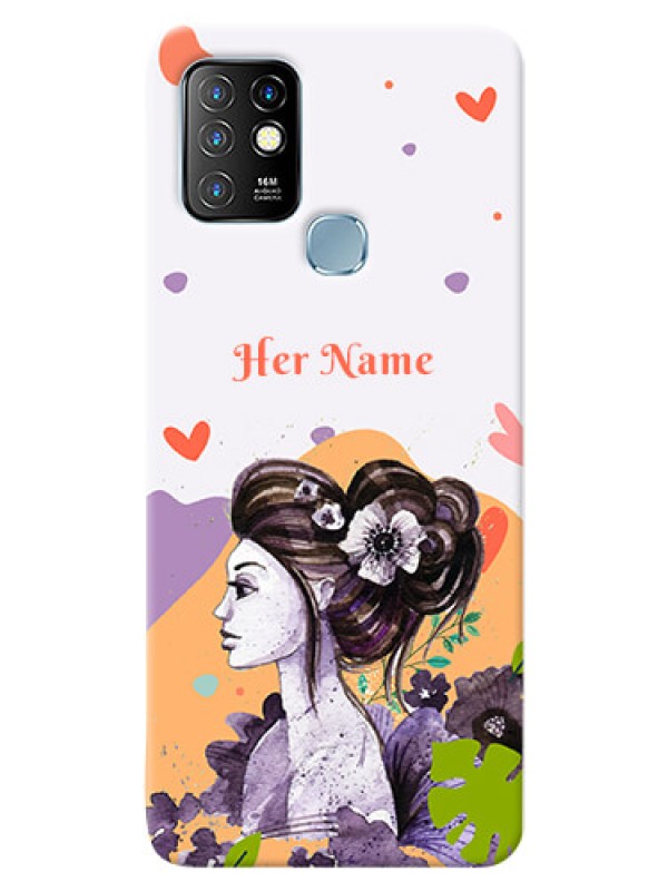 Custom Infinix Hot 10 Custom Mobile Case with Woman And Nature Design