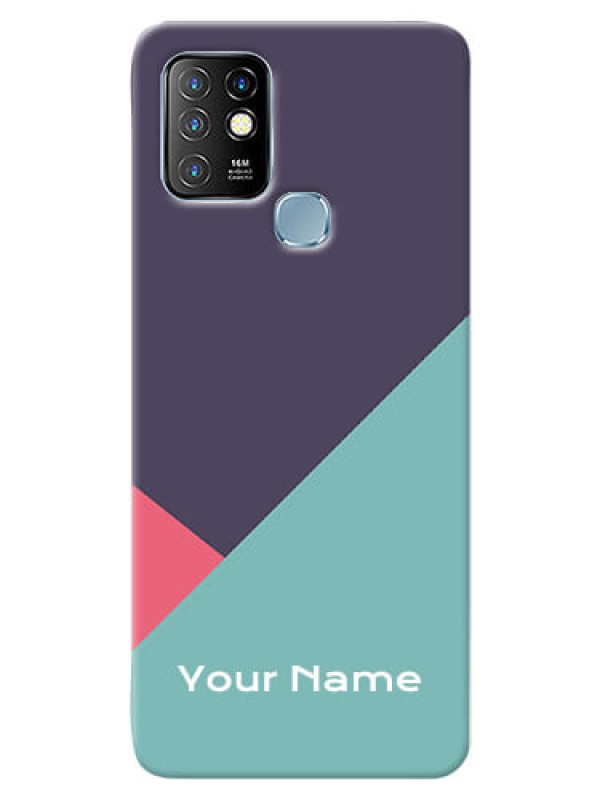 Custom Infinix Hot 10 Custom Phone Cases: Tri Color abstract Design