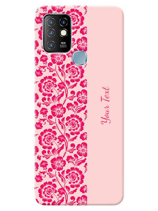 Custom Infinix Hot 10 Phone Back Covers: Attractive Floral Pattern Design