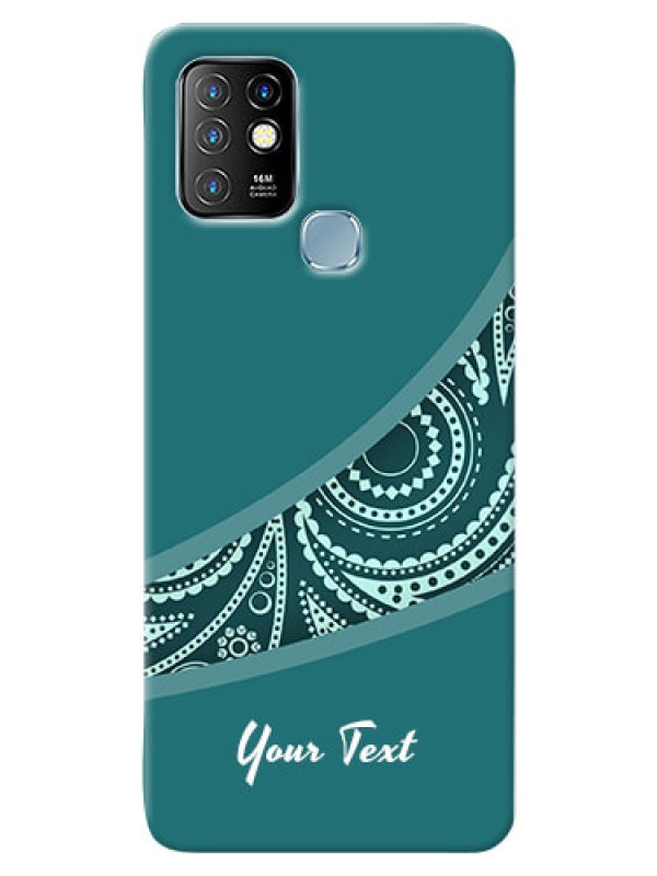 Custom Infinix Hot 10 Custom Phone Covers: semi visible floral Design