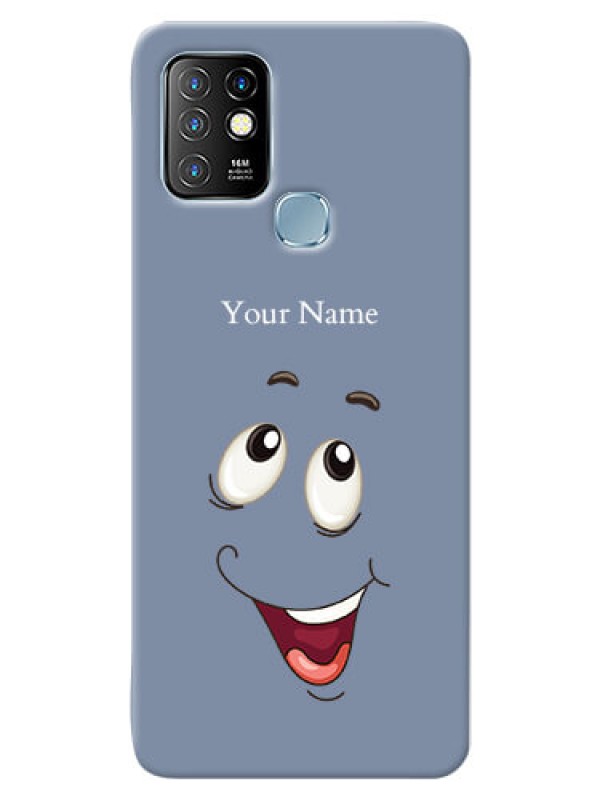 Custom Infinix Hot 10 Phone Back Covers: Laughing Cartoon Face Design