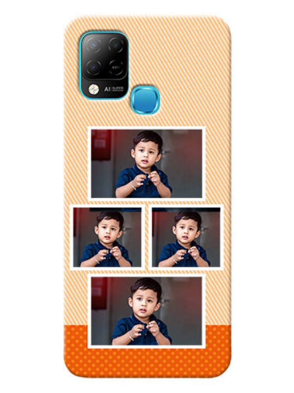Custom Infinix Hot 10s Mobile Back Covers: Bulk Photos Upload Design