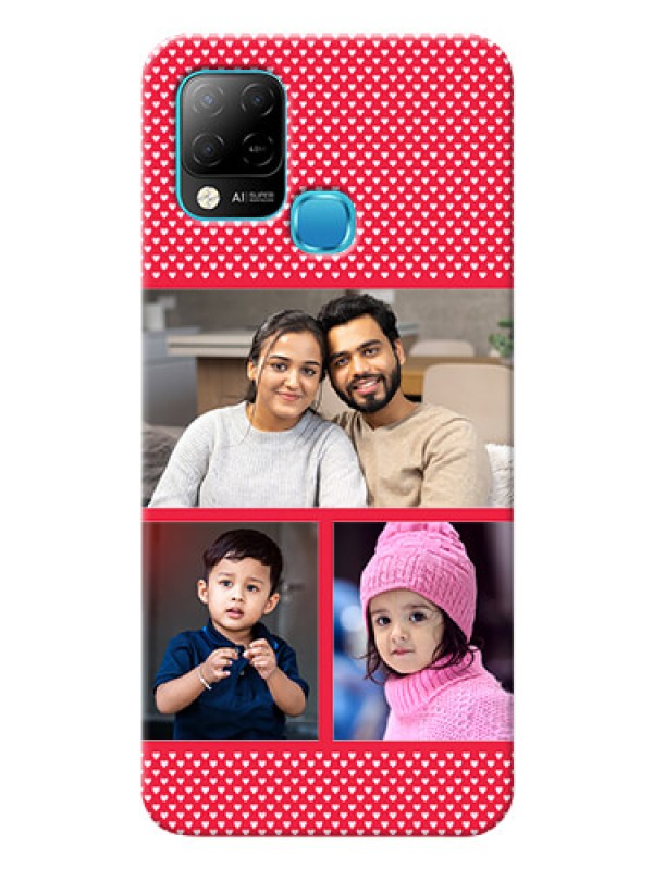 Custom Infinix Hot 10s mobile back covers online: Bulk Pic Upload Design