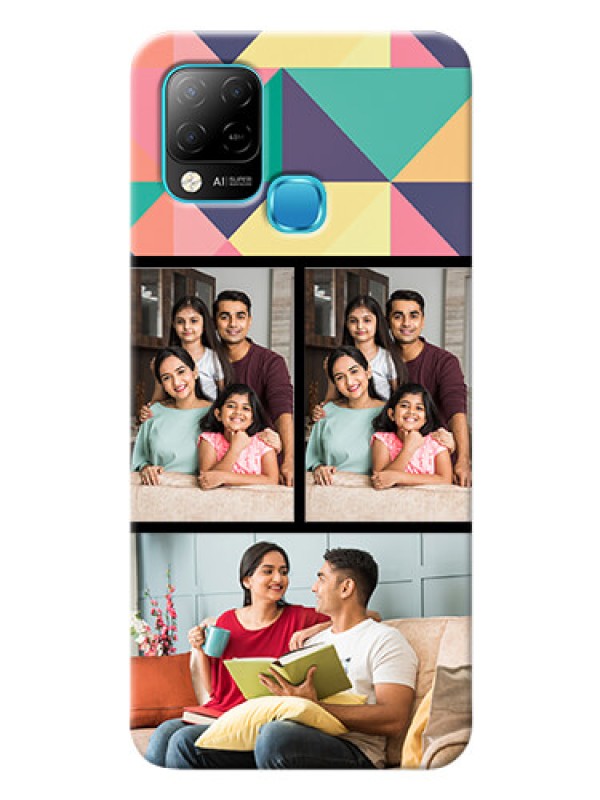 Custom Infinix Hot 10s personalised phone covers: Bulk Pic Upload Design
