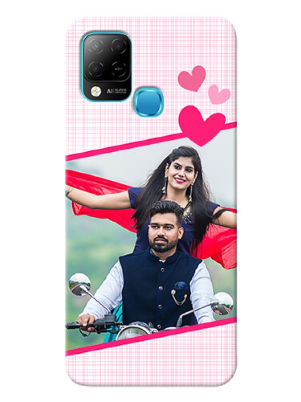 Custom Infinix Hot 10s Personalised Phone Cases: Love Shape Heart Design