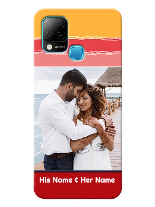 Custom Infinix Hot 10s custom mobile phone covers: Colorful Case Design