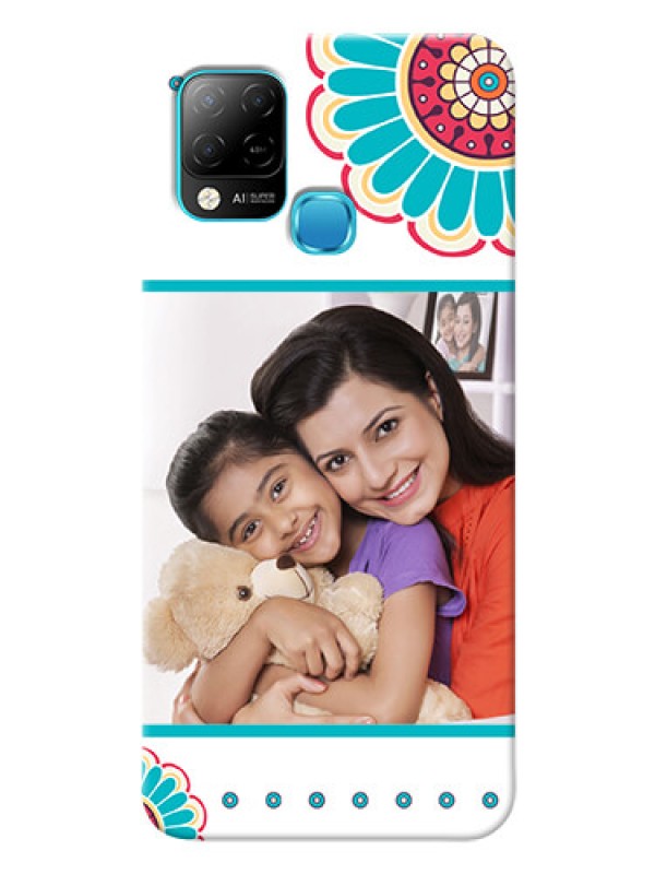 Custom Infinix Hot 10s custom mobile phone cases: Flower Design