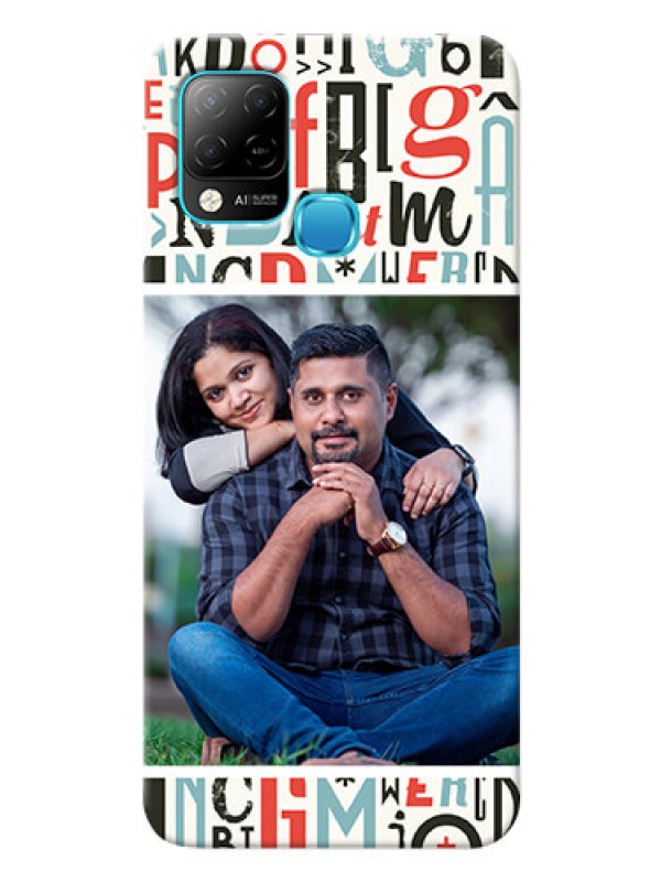 Custom Infinix Hot 10s custom mobile phone covers: Alphabet Design