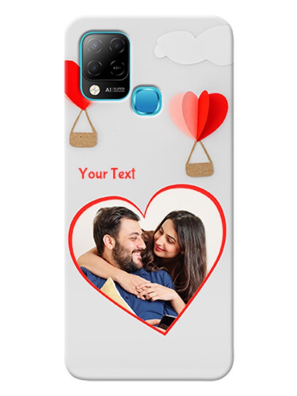 Custom Infinix Hot 10s Phone Covers: Parachute Love Design
