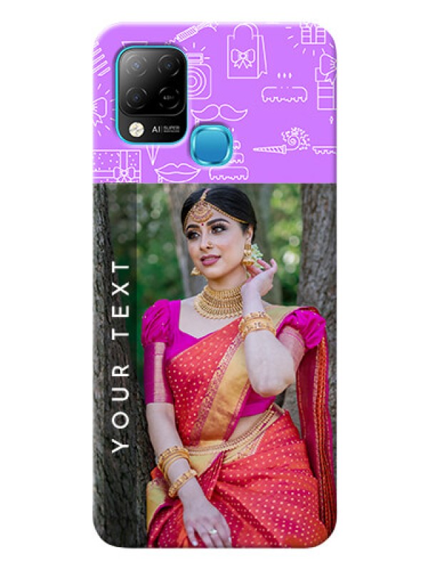 Custom Infinix Hot 10s Personalized Phone Cases: Birthday Icons Design