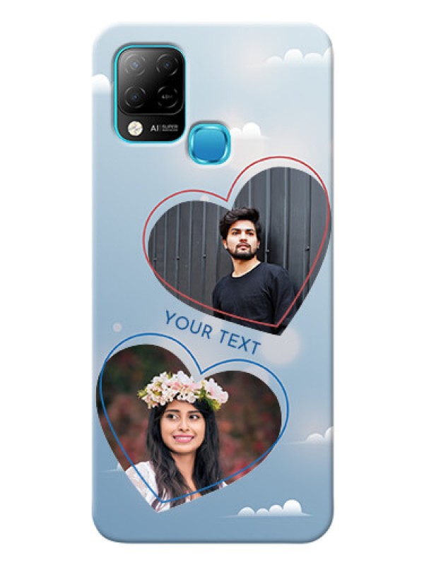 Custom Infinix Hot 10s Phone Cases: Blue Color Couple Design 