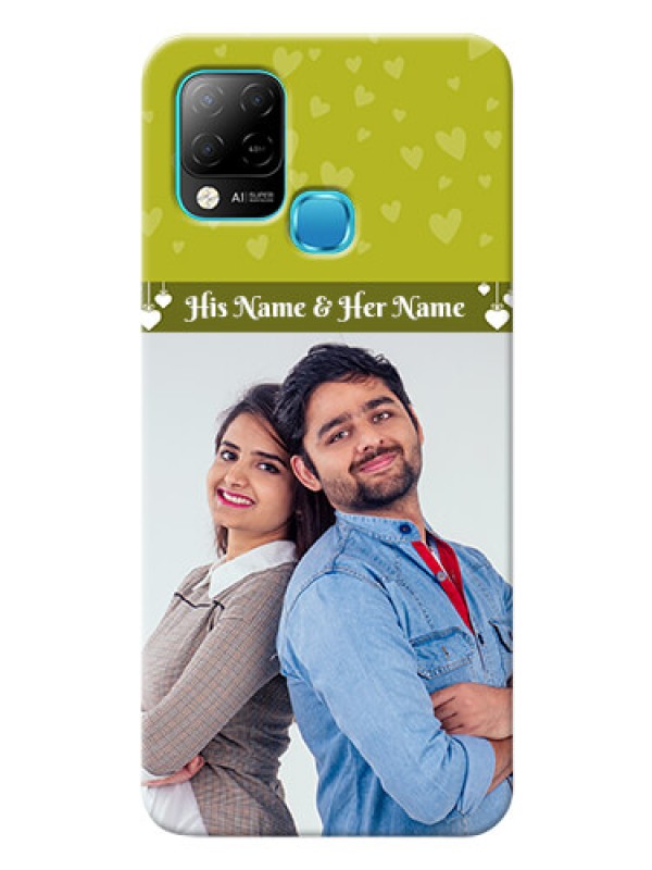 Custom Infinix Hot 10s custom mobile covers: You & Me Heart Design