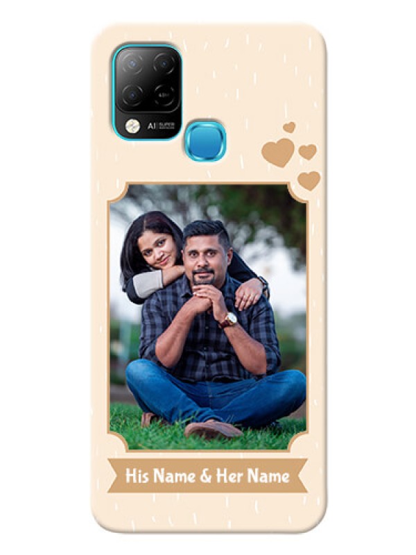 Custom Infinix Hot 10s mobile phone cases with confetti love design 