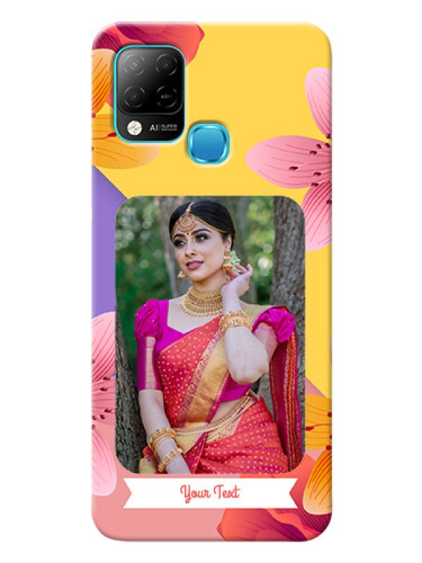 Custom Infinix Hot 10s Mobile Covers: 3 Image With Vintage Floral Design