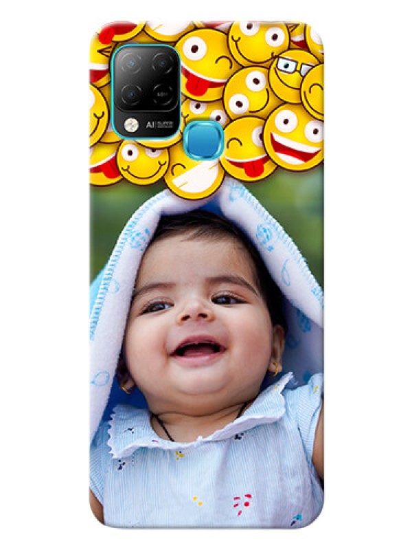 Custom Infinix Hot 10s Custom Phone Cases with Smiley Emoji Design