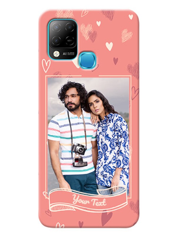 Custom Infinix Hot 10s custom mobile phone cases: love doodle art Design