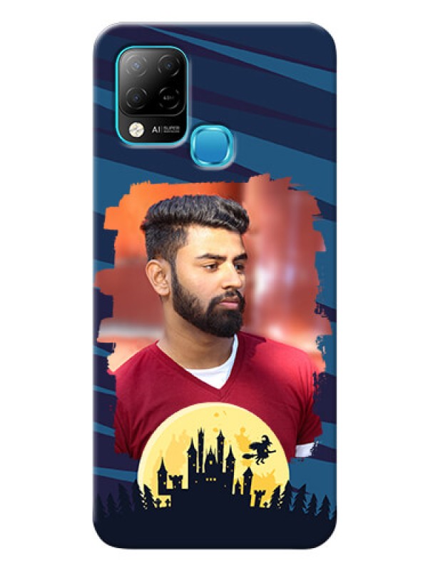 Custom Infinix Hot 10s Back Covers: Halloween Witch Design 