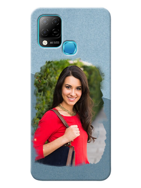 Custom Infinix Hot 10s custom mobile phone covers: Grunge Line Art Design