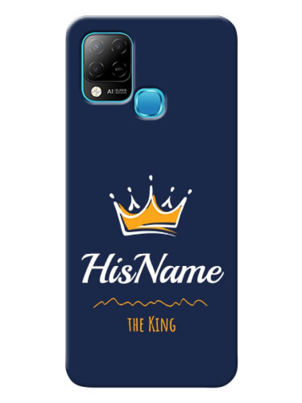 Custom Infinix Hot 10s King Phone Case with Name