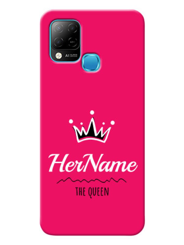 Custom Infinix Hot 10s Queen Phone Case with Name