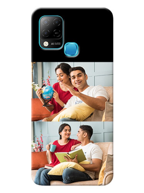 Custom Infinix Hot 10s 2 Images on Phone Cover