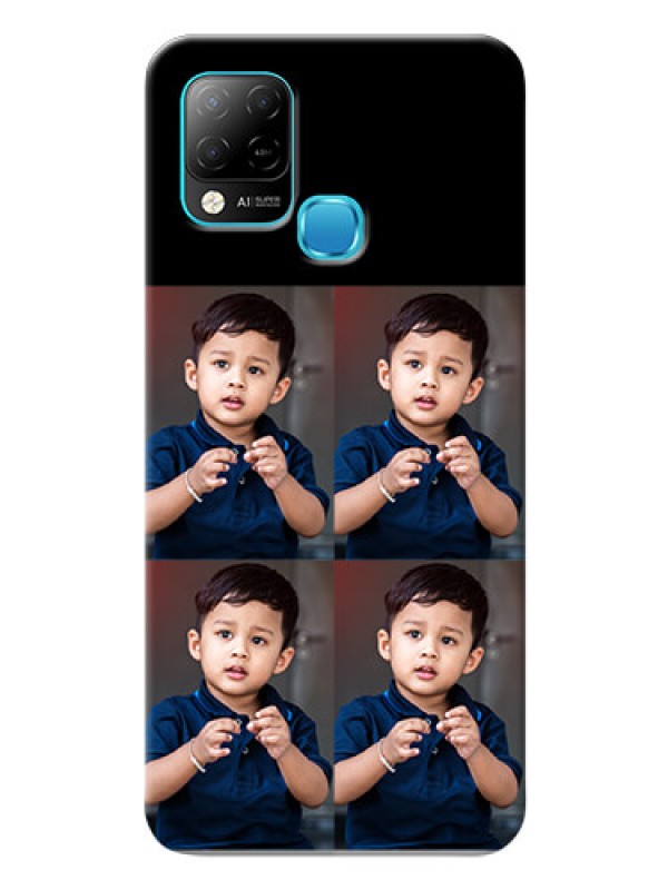 Custom Infinix Hot 10s 4 Image Holder on Mobile Cover