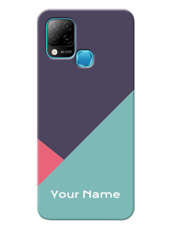 Custom Infinix Hot 10S Custom Phone Cases: Tri Color abstract Design