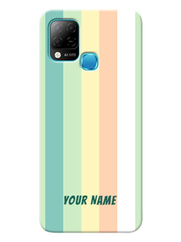 Custom Infinix Hot 10S Back Covers: Multi-colour Stripes Design