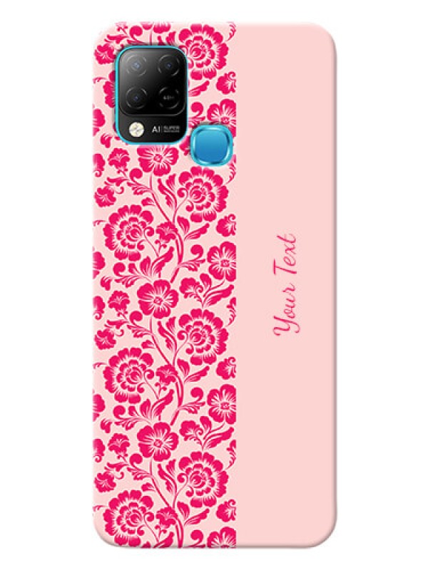 Custom Infinix Hot 10S Phone Back Covers: Attractive Floral Pattern Design