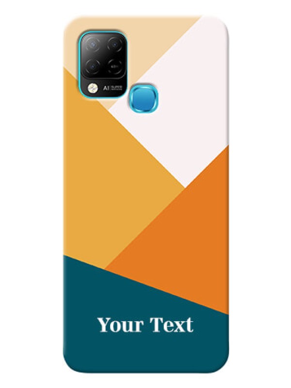 Custom Infinix Hot 10S Custom Phone Cases: Stacked Multi-colour Design