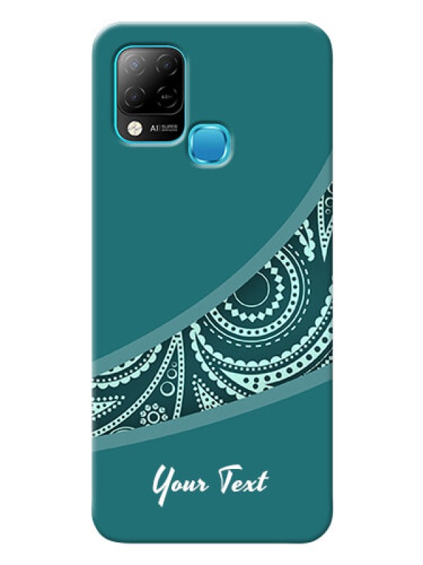 Custom Infinix Hot 10S Custom Phone Covers: semi visible floral Design