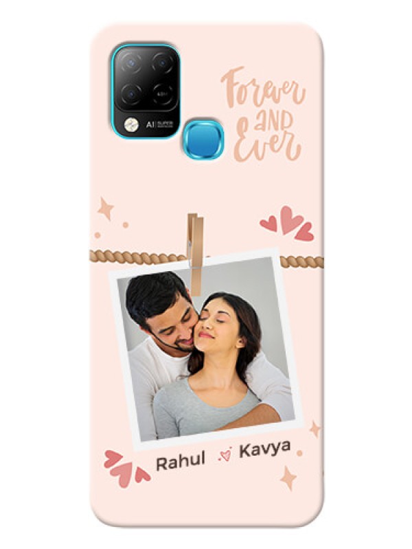 Custom Infinix Hot 10S Phone Back Covers: Forever and ever love Design